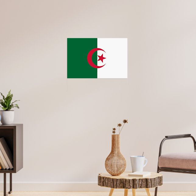Algerisk flagga poster (Vardagsrum 3)