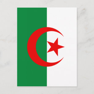 Algerisk flagga vykort