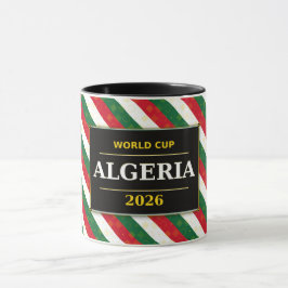 Algerisk fotbollsfantast 2026 med fantastiska möns mugg