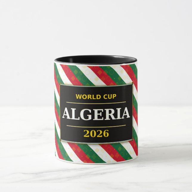 Algerisk fotbollsfantast 2026 med fantastiska möns mugg (Center)