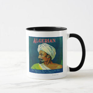 Algerisk orange etikett mugg