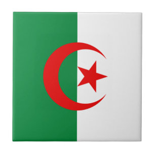 Algeriska flagga kakelplatta