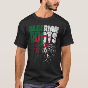 Algeriska rötter Algeriet Heritage Flagga T Shirt