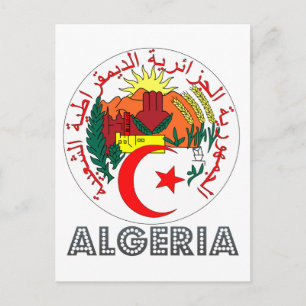 Algeriskt emblem vykort