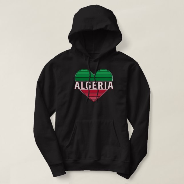 Algeriskt hjärta, Kärlek Algeriet Hoodie (Design framsida)
