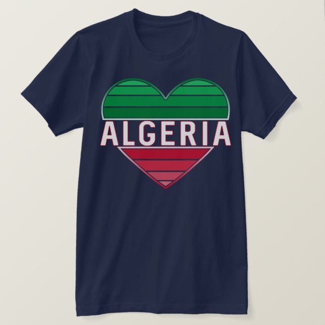 Algeriskt hjärta, Kärlek Algeriet T Shirt (Design framsida)