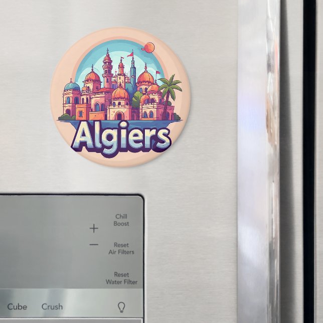 Algers stadsbild med historiska kupoler magnet (In Situ (Fridge))