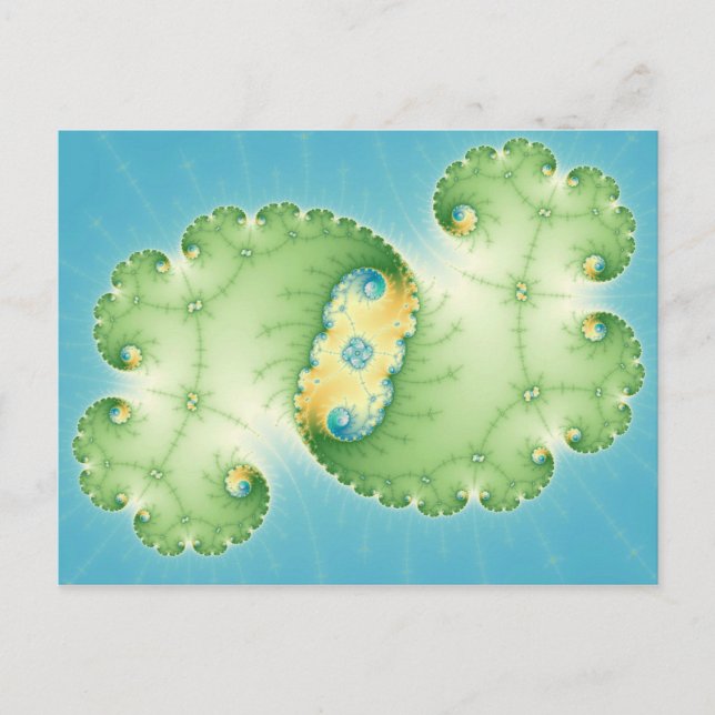 Alges - Fractal vykort (Framsida)