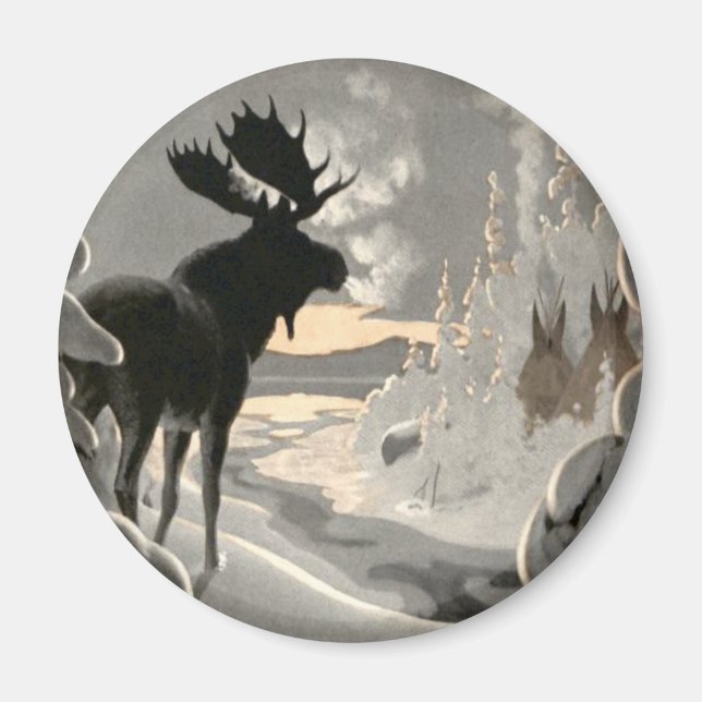 "Älgfläkt" Magnet (Framsidan)