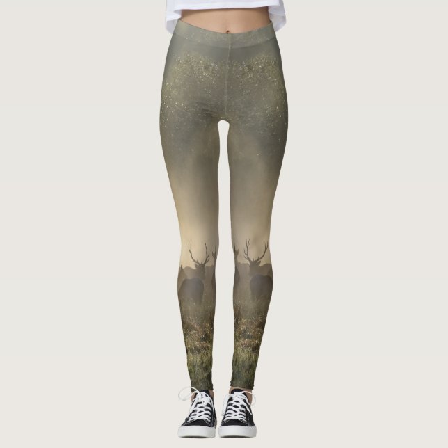 Älgflockstrumpbyxor Leggings (Framsida)