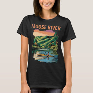 Älgfloden New York, Vacker vy, Resa T Shirt