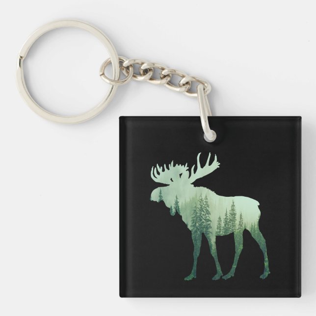 Älghjort Och Skogs Natur (Framsidan)