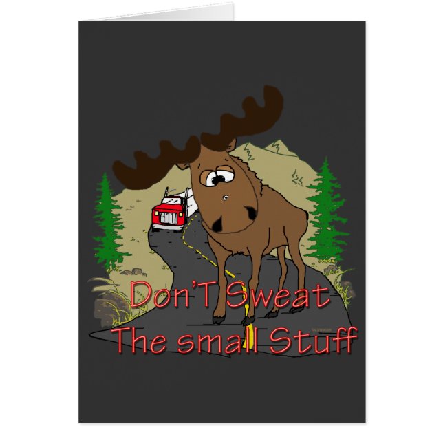 Älghumor Hälsningskort (Framsidan)