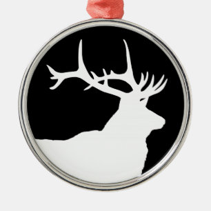 Älghuvud Julgransprydnad Metall