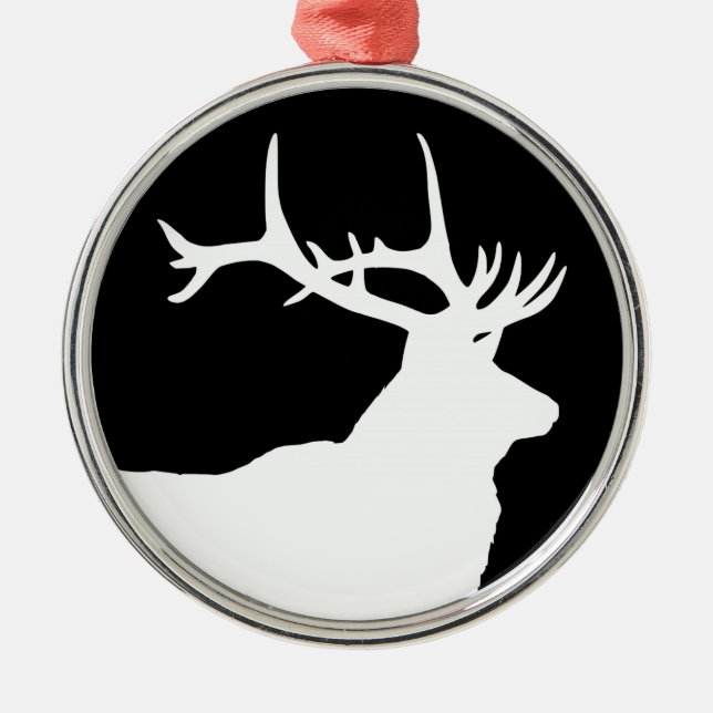Älghuvud Julgransprydnad Metall (Framsidan)