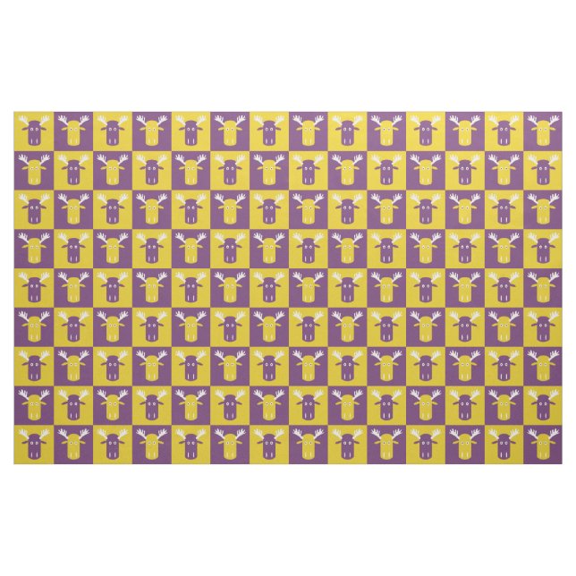 Älghuvud Pop Art anpassad tyg (Fat Quarter)