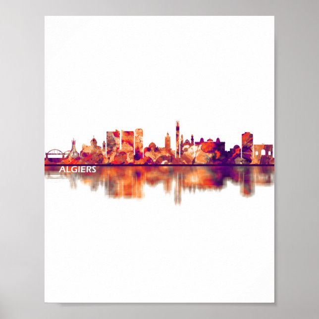 Algiers AlgeriSkyline Poster (Framsidan)