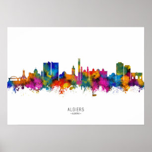 Algiers AlgeriSkyline Poster