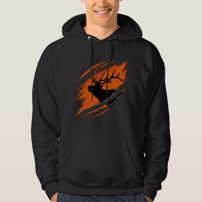 Älgjakt  hoodie (Framsida)