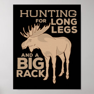 Älgjakt Stor Rack Bull Jägare Jakt Säsong T S Poster
