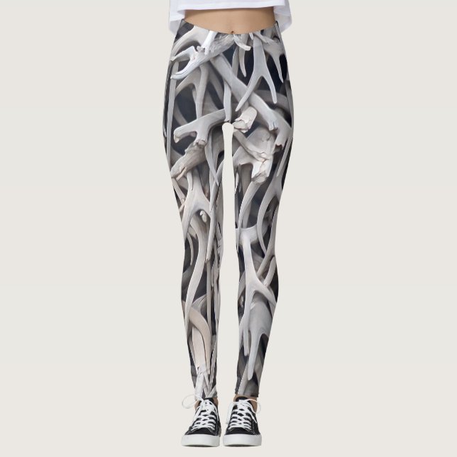 Älgkronamönster Leggings (Framsida)