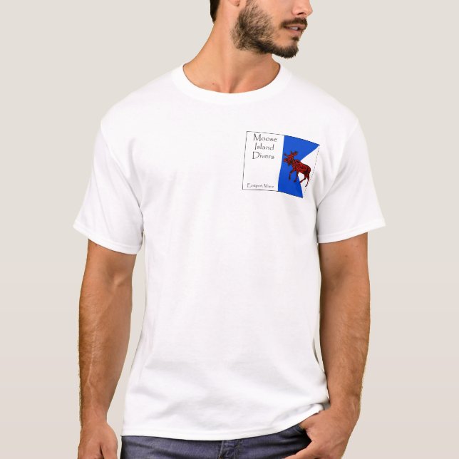 Älgöalfabetisk - stor flagga t shirt (Framsida)
