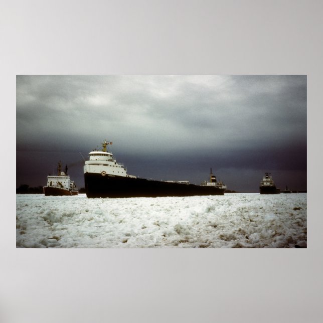 Algocen vid St. Clair River Poster (Framsidan)