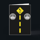 Älgöglon med vägmarkeringar par kostym kort<br><div class="desc">Älgöglon med vägmarkeringar par kostym Halloween</div>