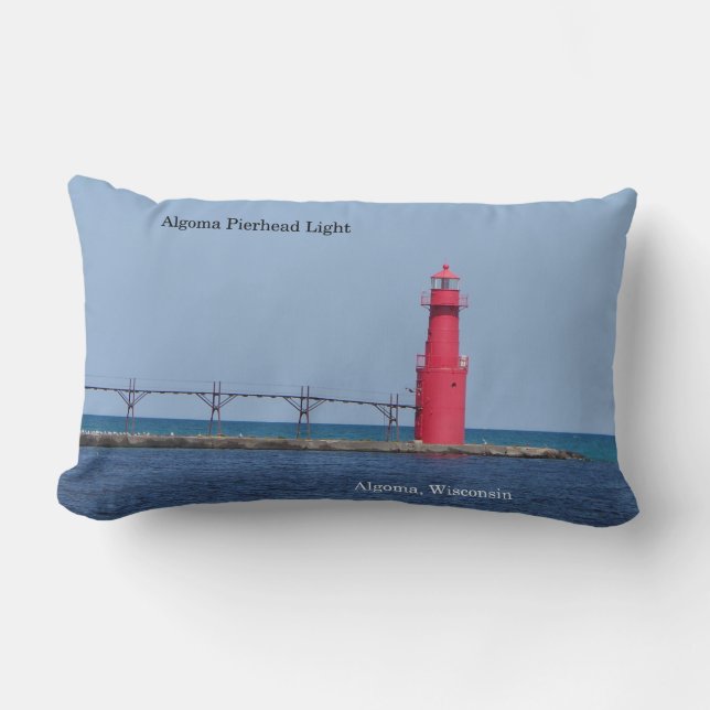 Algoma Pierhead Light ländryggskudde Lumbarkudde (Framsida)