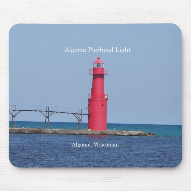 Algoma Pierhead Light mousepad Musmatta (Framsidan)