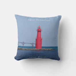 Algoma Pierhead Light Square Kudde