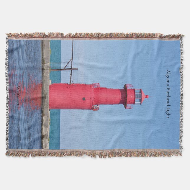 Algoma Pierhead Light woven filt (Framsidan)