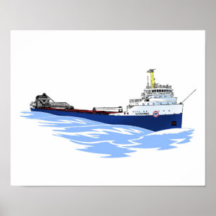 Algomarine, Underbart Sjöar, fraktfartyg Poster