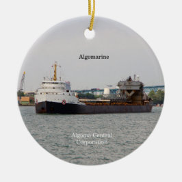 Algomarinornament Julgransprydnad Keramik