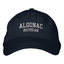 Algonac Michigan Embroized Baseball Hat