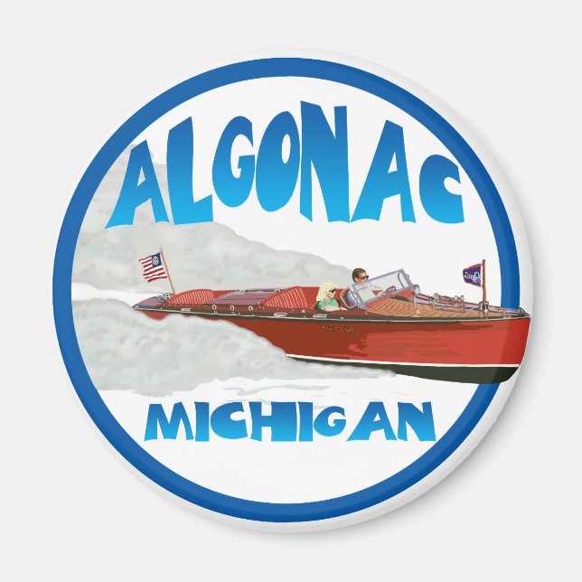Algonac Michigan Magnet (Framsidan)