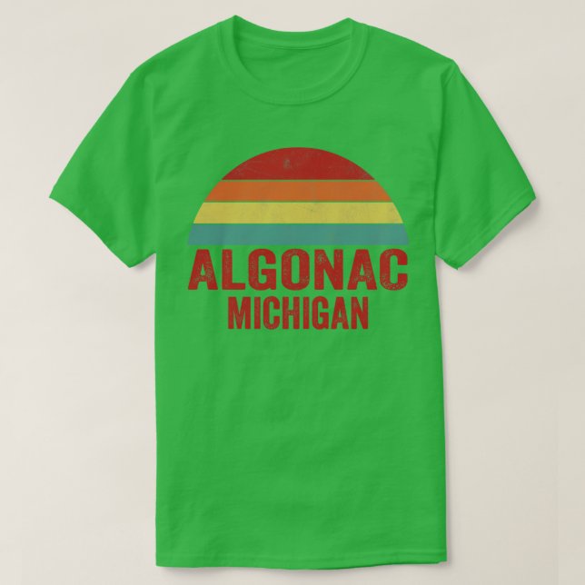 Algonac Michigan T Shirt (Design framsida)
