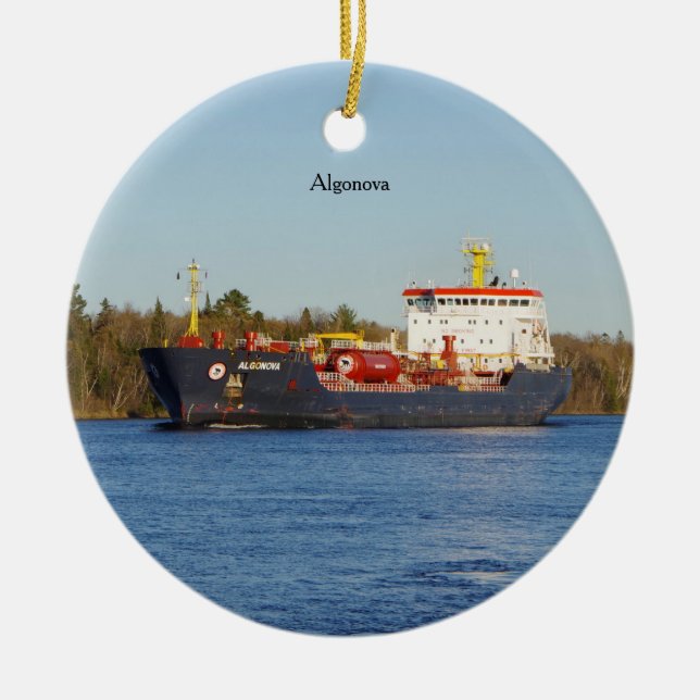 Algonova-ornament Julgransprydnad Keramik (Framsidan)