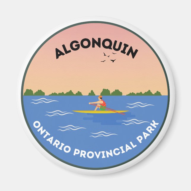 Algonquin Ontario Provincial Park Magnet (Framsidan)