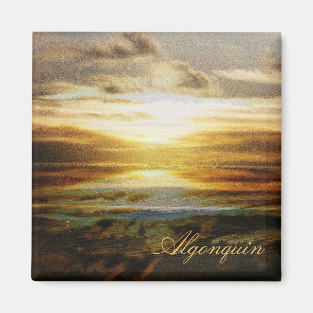 Algonquin Park sunset magnet (Framsidan)