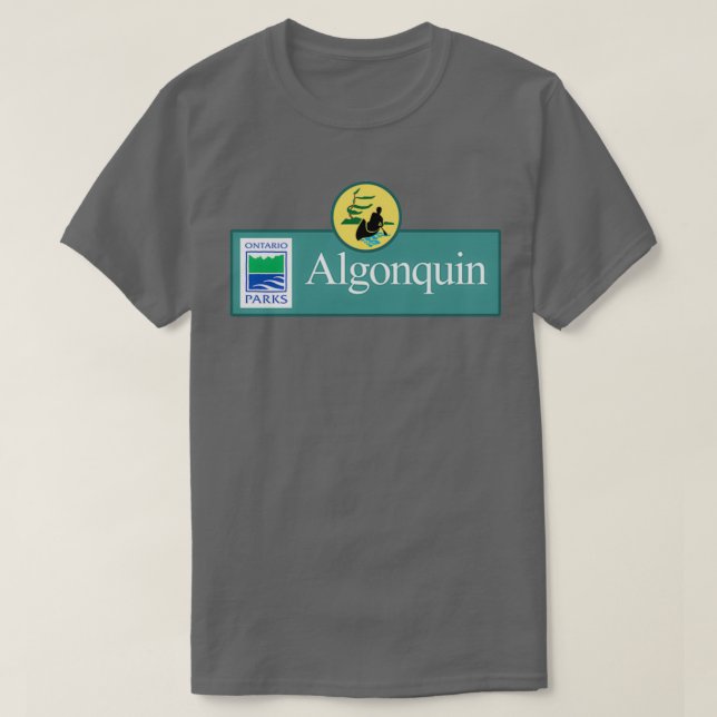 Algonquin Park-tecken T Shirt (Design framsida)