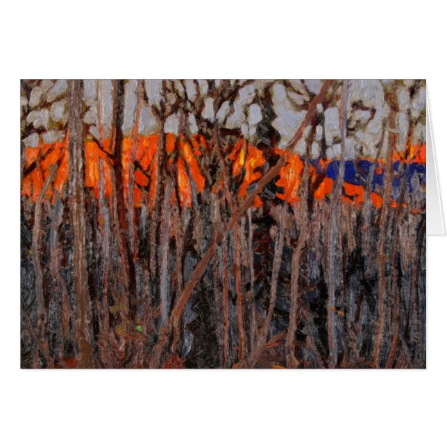 Algonquin parkerar hälsningskort (Framsidan Horizontal)