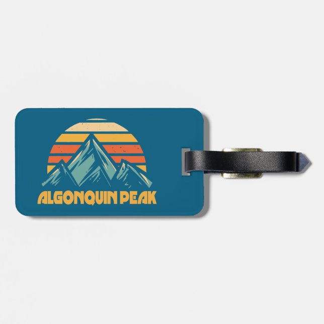Algonquin Peak Retro Turkos Bagagebricka (Baksida Vågrät)