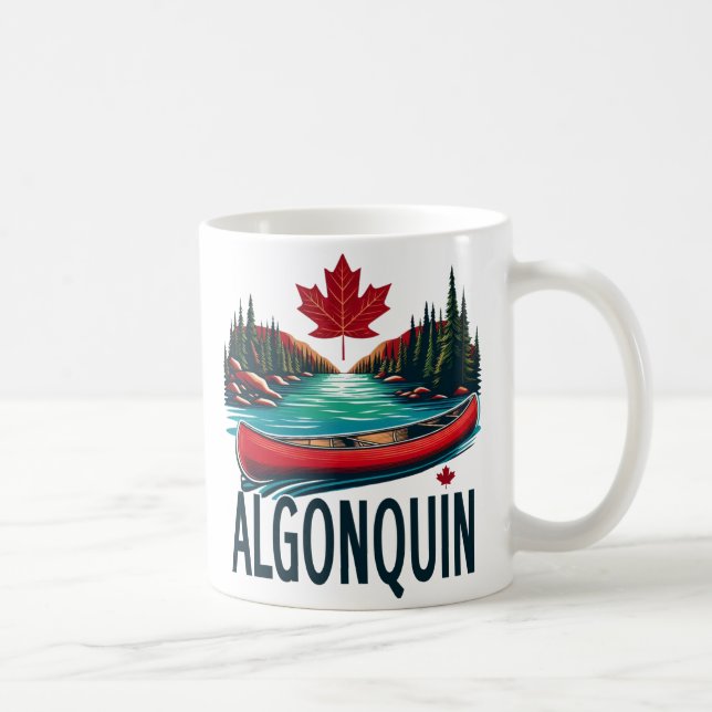 Algonquin Province Park Red Canoe Kaffemugg (Höger)
