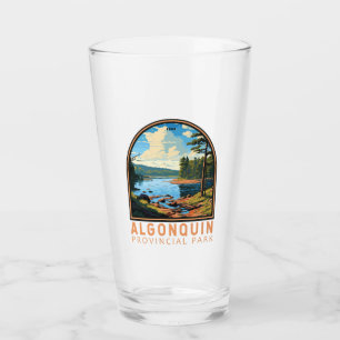 Algonquin Province Park Travel Art Badge Glaskopp