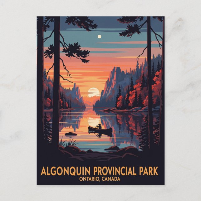 Algonquin Provincial Park Canada Vykort (Framsida)