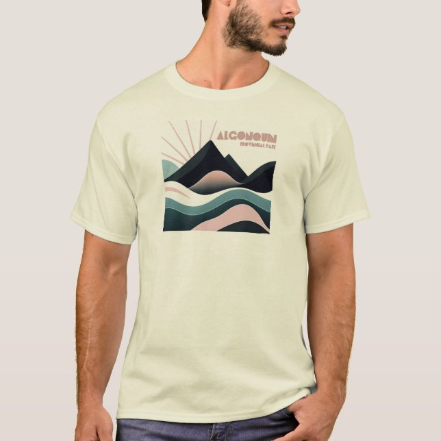 Algonquin Provincial Park Färgade kullar T Shirt (Framsida)