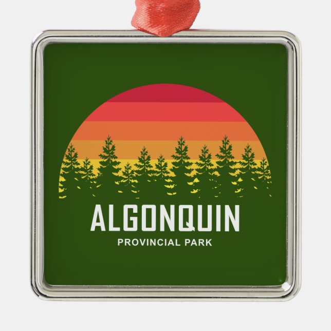 Algonquin Provincial Park Julgransprydnad Metall (Framsidan)