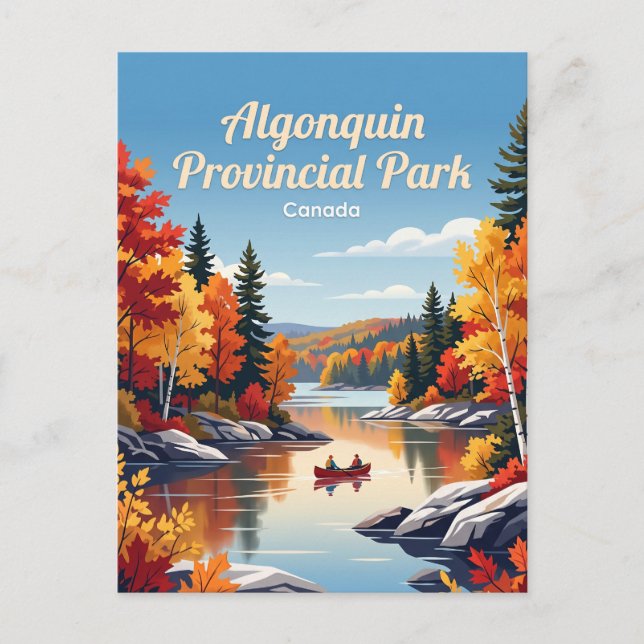Algonquin Provincial Park Kanada Vykort (Framsida)