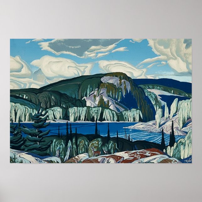 Algonquin Provincial Park Painting av AJ Casson Poster (Framsidan)